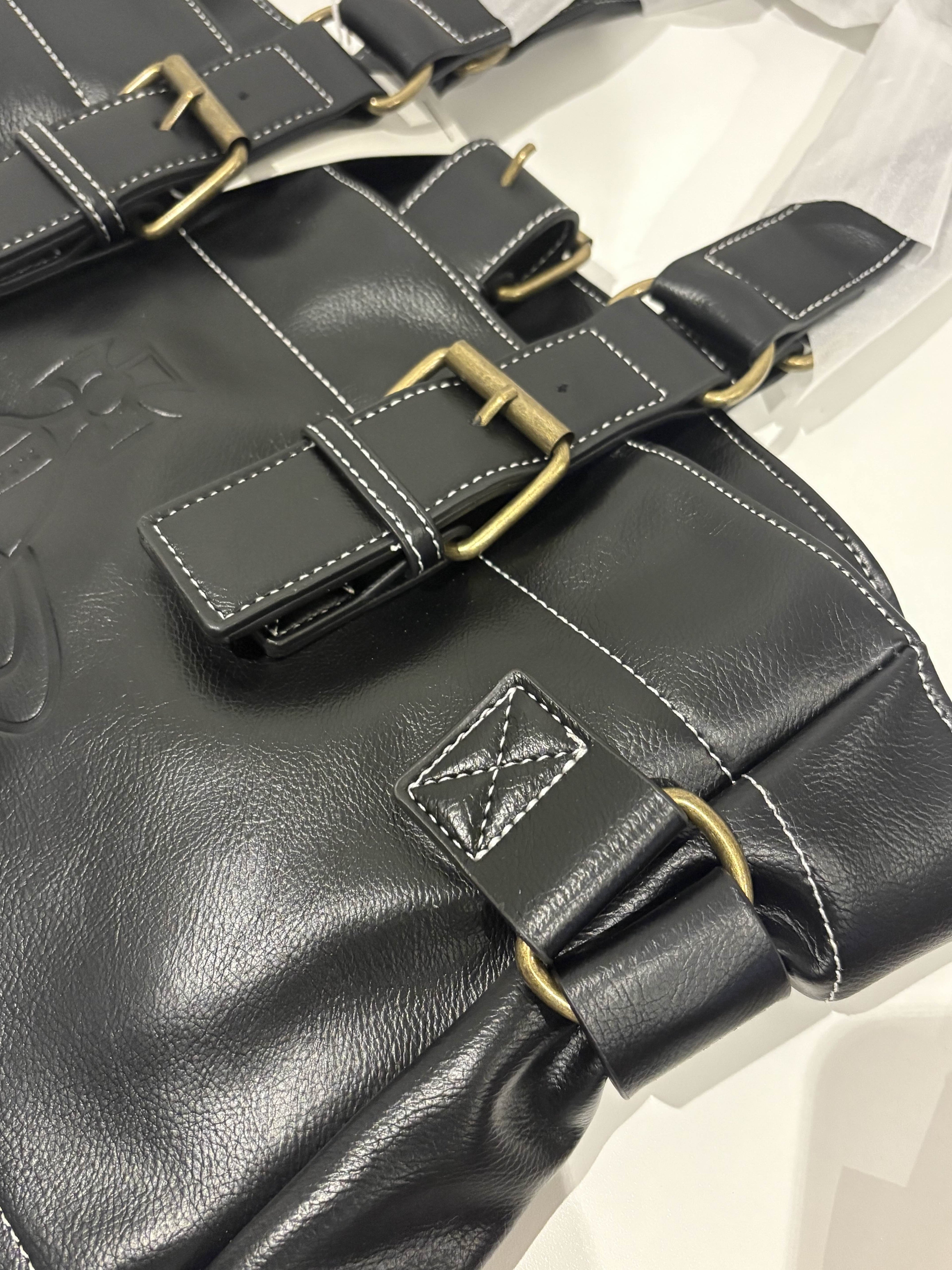 Sac messager Nanawood Signature – Sac structuré en cuir premium